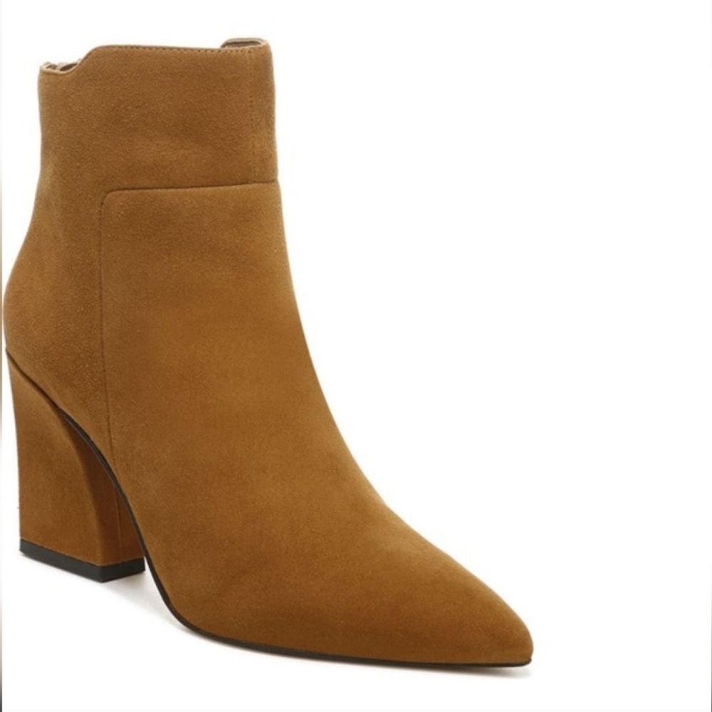 Franco Sarto Venture Leather Booties Whiskey Color - Size 7.5